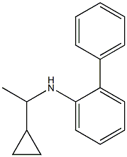 N-(1-cyclopropylethyl)-2-phenylaniline Structure