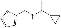 N-(1-cyclopropylethyl)-N-(2-furylmethyl)amine 结构式