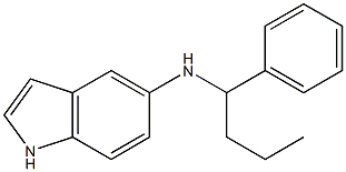 N-(1-phenylbutyl)-1H-indol-5-amine Structure