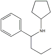 N-(1-phenylbutyl)cyclopentanamine,,结构式