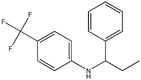 N-(1-phenylpropyl)-4-(trifluoromethyl)aniline Struktur