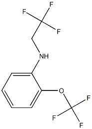 N-(2,2,2-trifluoroethyl)-2-(trifluoromethoxy)aniline,,结构式