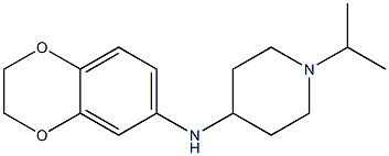 N-(2,3-dihydro-1,4-benzodioxin-6-yl)-1-(propan-2-yl)piperidin-4-amine Structure