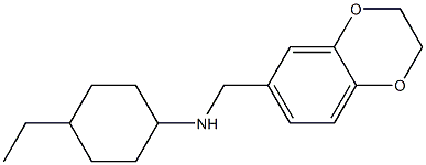 N-(2,3-dihydro-1,4-benzodioxin-6-ylmethyl)-4-ethylcyclohexan-1-amine Struktur