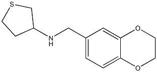 N-(2,3-dihydro-1,4-benzodioxin-6-ylmethyl)thiolan-3-amine Structure