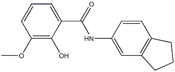 N-(2,3-dihydro-1H-inden-5-yl)-2-hydroxy-3-methoxybenzamide|