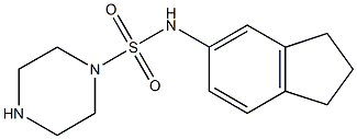 N-(2,3-dihydro-1H-inden-5-yl)piperazine-1-sulfonamide Structure