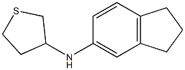 N-(2,3-dihydro-1H-inden-5-yl)thiolan-3-amine 结构式