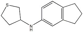 N-(2,3-dihydro-1H-inden-5-yl)thiolan-3-amine 化学構造式