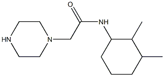 N-(2,3-dimethylcyclohexyl)-2-(piperazin-1-yl)acetamide Struktur