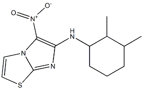 N-(2,3-dimethylcyclohexyl)-5-nitroimidazo[2,1-b][1,3]thiazol-6-amine Structure