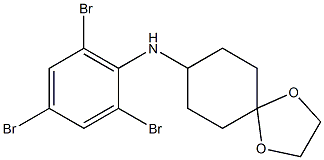 N-(2,4,6-tribromophenyl)-1,4-dioxaspiro[4.5]decan-8-amine 化学構造式