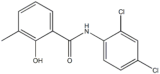 N-(2,4-dichlorophenyl)-2-hydroxy-3-methylbenzamide 结构式