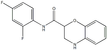 N-(2,4-difluorophenyl)-3,4-dihydro-2H-1,4-benzoxazine-2-carboxamide Structure