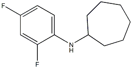 N-(2,4-difluorophenyl)cycloheptanamine Struktur