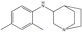 N-(2,4-dimethylphenyl)-1-azabicyclo[2.2.2]octan-3-amine 结构式
