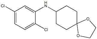 N-(2,5-dichlorophenyl)-1,4-dioxaspiro[4.5]decan-8-amine,,结构式