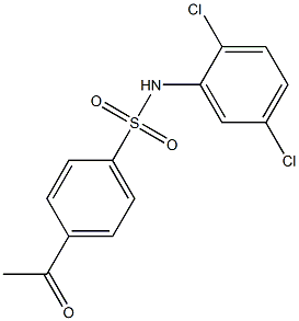 N-(2,5-dichlorophenyl)-4-acetylbenzene-1-sulfonamide