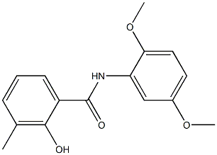 N-(2,5-dimethoxyphenyl)-2-hydroxy-3-methylbenzamide Structure