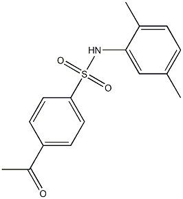 N-(2,5-dimethylphenyl)-4-acetylbenzene-1-sulfonamide