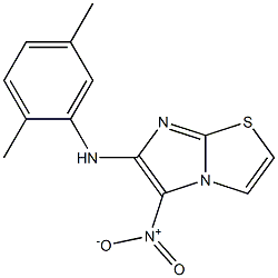 N-(2,5-dimethylphenyl)-5-nitroimidazo[2,1-b][1,3]thiazol-6-amine Structure