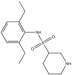 N-(2,6-diethylphenyl)piperidine-3-sulfonamide 化学構造式