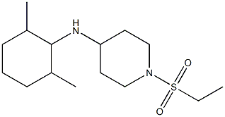 N-(2,6-dimethylcyclohexyl)-1-(ethanesulfonyl)piperidin-4-amine 化学構造式