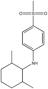 N-(2,6-dimethylcyclohexyl)-4-methanesulfonylaniline 化学構造式