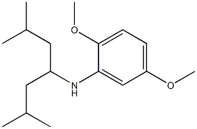 N-(2,6-dimethylheptan-4-yl)-2,5-dimethoxyaniline 结构式