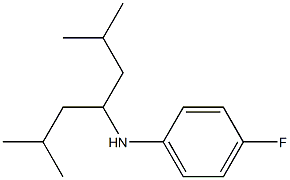 N-(2,6-dimethylheptan-4-yl)-4-fluoroaniline Structure