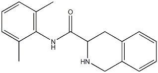 N-(2,6-dimethylphenyl)-1,2,3,4-tetrahydroisoquinoline-3-carboxamide 结构式