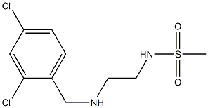 N-(2-{[(2,4-dichlorophenyl)methyl]amino}ethyl)methanesulfonamide Struktur