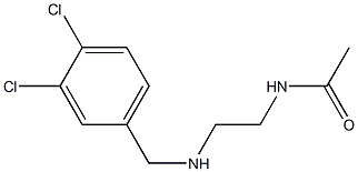 N-(2-{[(3,4-dichlorophenyl)methyl]amino}ethyl)acetamide 化学構造式