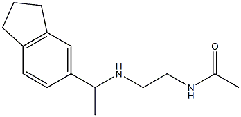 N-(2-{[1-(2,3-dihydro-1H-inden-5-yl)ethyl]amino}ethyl)acetamide 结构式