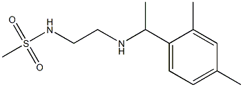 N-(2-{[1-(2,4-dimethylphenyl)ethyl]amino}ethyl)methanesulfonamide Structure
