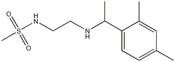 N-(2-{[1-(2,4-dimethylphenyl)ethyl]amino}ethyl)methanesulfonamide,,结构式