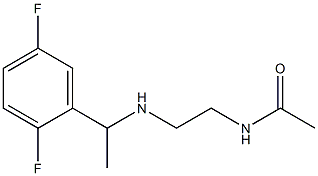 N-(2-{[1-(2,5-difluorophenyl)ethyl]amino}ethyl)acetamide Structure