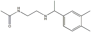 N-(2-{[1-(3,4-dimethylphenyl)ethyl]amino}ethyl)acetamide Structure