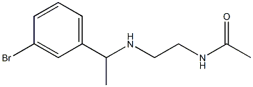 N-(2-{[1-(3-bromophenyl)ethyl]amino}ethyl)acetamide,,结构式