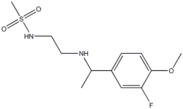 N-(2-{[1-(3-fluoro-4-methoxyphenyl)ethyl]amino}ethyl)methanesulfonamide