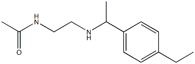 N-(2-{[1-(4-ethylphenyl)ethyl]amino}ethyl)acetamide 结构式