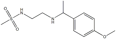 N-(2-{[1-(4-methoxyphenyl)ethyl]amino}ethyl)methanesulfonamide,,结构式