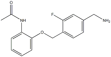  N-(2-{[4-(aminomethyl)-2-fluorophenyl]methoxy}phenyl)acetamide