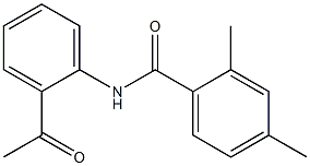 N-(2-acetylphenyl)-2,4-dimethylbenzamide Structure