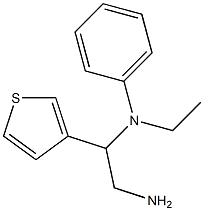 N-(2-amino-1-thien-3-ylethyl)-N-ethyl-N-phenylamine Struktur