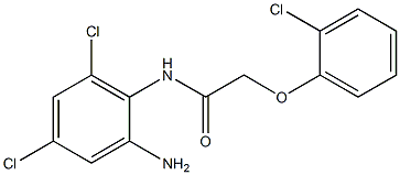 N-(2-amino-4,6-dichlorophenyl)-2-(2-chlorophenoxy)acetamide Structure