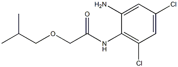 N-(2-amino-4,6-dichlorophenyl)-2-(2-methylpropoxy)acetamide 化学構造式