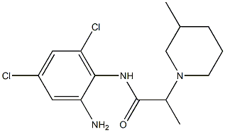 N-(2-amino-4,6-dichlorophenyl)-2-(3-methylpiperidin-1-yl)propanamide