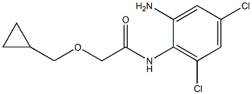 N-(2-amino-4,6-dichlorophenyl)-2-(cyclopropylmethoxy)acetamide Struktur