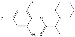 N-(2-amino-4,6-dichlorophenyl)-2-(thiomorpholin-4-yl)propanamide